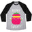 Virgin Teez  Baseball Tee Unisex Tri-Blend Baseball Tee / small / Athletic Gray / Black BERRY SWEATY UNISEX TRI-BLEND BASEBALL TEE