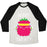 Virgin Teez  Baseball Tee Unisex Tri-Blend Baseball Tee / small / Oatmeal / Black BERRY SWEATY UNISEX TRI-BLEND BASEBALL TEE