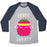 Virgin Teez  Baseball Tee Unisex Tri-Blend Baseball Tee / small / Athletic Gray / Navy BERRY SWEATY UNISEX TRI-BLEND BASEBALL TEE