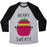 Virgin Teez  Baseball Tee Unisex Tri-Blend Baseball Tee / small / Athletic Gray / Black BERRY SWEATY UNISEX TRI-BLEND BASEBALL TEE