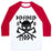 Virgin Teez  Baseball Tee Unisex Classic Baseball Tee / x-small / White/Red BERSERKER MODE UNISEX CLASSIC BASEBALL TEE
