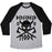 Virgin Teez  Baseball Tee Unisex Tri-Blend Baseball Tee / small / Athletic Gray / Black BERSERKER MODE UNISEX TRI-BLEND BASEBALL TEE