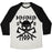 Virgin Teez  Baseball Tee Unisex Tri-Blend Baseball Tee / small / Oatmeal / Black BERSERKER MODE UNISEX TRI-BLEND BASEBALL TEE