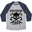 Virgin Teez  Baseball Tee Unisex Tri-Blend Baseball Tee / small / Athletic Gray / Navy BERSERKER MODE UNISEX TRI-BLEND BASEBALL TEE