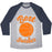 Virgin Teez  Baseball Tee Unisex Tri-Blend Baseball Tee / small / Athletic Gray / Navy BEST SWISHES UNISEX TRI-BLEND BASEBALL TEE