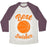 Virgin Teez  Baseball Tee Unisex Tri-Blend Baseball Tee / small / Oatmeal / Maroon BEST SWISHES UNISEX TRI-BLEND BASEBALL TEE
