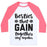 Virgin Teez  Baseball Tee Unisex Classic Baseball Tee / x-small / White/Neon Pink BESTIES THAT GAIN TOGETHER STAY TOGETHER UNISEX CLASSIC BASEBALL TEE