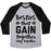 Virgin Teez  Baseball Tee Unisex Tri-Blend Baseball Tee / small / Athletic Gray / Black BESTIES THAT GAIN TOGETHER STAY TOGETHER UNISEX TRI-BLEND BASEBALL TEE