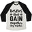 Virgin Teez  Baseball Tee Unisex Tri-Blend Baseball Tee / small / Oatmeal / Black BESTIES THAT GAIN TOGETHER STAY TOGETHER UNISEX TRI-BLEND BASEBALL TEE