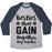 Virgin Teez  Baseball Tee Unisex Tri-Blend Baseball Tee / small / Athletic Gray / Navy BESTIES THAT GAIN TOGETHER STAY TOGETHER UNISEX TRI-BLEND BASEBALL TEE