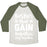Virgin Teez  Baseball Tee Unisex Tri-Blend Baseball Tee / small / Oatmeal / Moss BESTIES THAT GAIN TOGETHER STAY TOGETHER UNISEX TRI-BLEND BASEBALL TEE