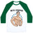 Virgin Teez  Baseball Tee Unisex Classic Baseball Tee / x-small / White/Dark Green BETO O'RIPPED UNISEX CLASSIC BASEBALL TEE