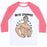 Virgin Teez  Baseball Tee Unisex Classic Baseball Tee / x-small / White/Neon Pink BETO O'RIPPED UNISEX CLASSIC BASEBALL TEE