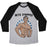 Virgin Teez  Baseball Tee Unisex Tri-Blend Baseball Tee / small / Athletic Gray / Black BETO O'RIPPED UNISEX TRI-BLEND BASEBALL TEE