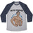 Virgin Teez  Baseball Tee Unisex Tri-Blend Baseball Tee / small / Athletic Gray / Navy BETO O'RIPPED UNISEX TRI-BLEND BASEBALL TEE
