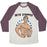 Virgin Teez  Baseball Tee Unisex Tri-Blend Baseball Tee / small / Oatmeal / Maroon BETO O'RIPPED UNISEX TRI-BLEND BASEBALL TEE