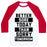 Virgin Teez  Baseball Tee Unisex Classic Baseball Tee / x-small / White/Red BETTER SORE TODAY THAN SORRY TOMORROW UNISEX CLASSIC BASEBALL TEE