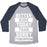 Virgin Teez  Baseball Tee Unisex Tri-Blend Baseball Tee / small / Athletic Gray / Navy BETTER SORE TODAY THAN SORRY TOMORROW UNISEX TRI-BLEND BASEBALL TEE
