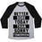 Virgin Teez  Baseball Tee Unisex Tri-Blend Baseball Tee / small / Athletic Gray / Black BETTER SORE TODAY THAN SORRY TOMORROW UNISEX TRI-BLEND BASEBALL TEE
