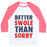 Virgin Teez  Baseball Tee Unisex Classic Baseball Tee / x-small / White/Neon Pink BETTER SWOLE THAN SORRY (TANK) UNISEX CLASSIC BASEBALL TEE