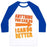Virgin Teez  Baseball Tee Unisex Classic Baseball Tee / x-small / White/Blue BETTER THAN YOU (TRAINING PAIR, PART 1) UNISEX CLASSIC BASEBALL TEE