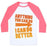 Virgin Teez  Baseball Tee Unisex Classic Baseball Tee / x-small / White/Neon Pink BETTER THAN YOU (TRAINING PAIR, PART 1) UNISEX CLASSIC BASEBALL TEE