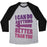 Virgin Teez  Baseball Tee Unisex Tri-Blend Baseball Tee / small / Athletic Gray / Black BETTER THAN YOU (TRAINING PAIR, PART 2) UNISEX TRI-BLEND BASEBALL TEE