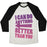 Virgin Teez  Baseball Tee Unisex Tri-Blend Baseball Tee / small / Oatmeal / Black BETTER THAN YOU (TRAINING PAIR, PART 2) UNISEX TRI-BLEND BASEBALL TEE