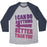 Virgin Teez  Baseball Tee Unisex Tri-Blend Baseball Tee / small / Athletic Gray / Navy BETTER THAN YOU (TRAINING PAIR, PART 2) UNISEX TRI-BLEND BASEBALL TEE