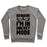 Virgin Teez  Pullover Crewneck Sweatshirt / x-small / Heathered Gray BEWARE I'M IN HOCKEY MODE CREWNECK SWEATSHIRT