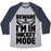 Virgin Teez  Baseball Tee Unisex Tri-Blend Baseball Tee / small / Athletic Gray / Navy BEWARE I'M IN HOCKEY MODE UNISEX TRI-BLEND BASEBALL TEE