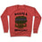 Virgin Teez  Pullover Crewneck Sweatshirt / x-small / Heathered Red BICEPS AND BROCCOLI CREWNECK SWEATSHIRT