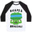 Virgin Teez  Baseball Tee Unisex Classic Baseball Tee / x-small / White/Black BICEPS AND BROCCOLI UNISEX CLASSIC BASEBALL TEE
