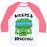 Virgin Teez  Baseball Tee Unisex Classic Baseball Tee / x-small / White/Neon Pink BICEPS AND BROCCOLI UNISEX CLASSIC BASEBALL TEE
