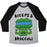 Virgin Teez  Baseball Tee Unisex Tri-Blend Baseball Tee / small / Athletic Gray / Black BICEPS AND BROCCOLI UNISEX TRI-BLEND BASEBALL TEE