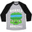 Virgin Teez  Baseball Tee Unisex Tri-Blend Baseball Tee / small / Athletic Gray / Black BICEPS AND BROCCOLI UNISEX TRI-BLEND BASEBALL TEE