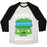 Virgin Teez  Baseball Tee Unisex Tri-Blend Baseball Tee / small / Oatmeal / Black BICEPS AND BROCCOLI UNISEX TRI-BLEND BASEBALL TEE