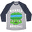 Virgin Teez  Baseball Tee Unisex Tri-Blend Baseball Tee / small / Athletic Gray / Navy BICEPS AND BROCCOLI UNISEX TRI-BLEND BASEBALL TEE
