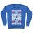Virgin Teez  Pullover Crewneck Sweatshirt / x-small / Heathered Blue BIG BICEPS ARE IMPORTANTER CREWNECK SWEATSHIRT