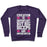 Virgin Teez  Pullover Crewneck Sweatshirt / x-small / Purple BIG BICEPS ARE IMPORTANTER CREWNECK SWEATSHIRT