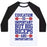 Virgin Teez  Baseball Tee Unisex Classic Baseball Tee / x-small / White/Black BIG BICEPS ARE IMPORTANTER UNISEX CLASSIC BASEBALL TEE