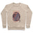 Virgin Teez  Pullover Crewneck Sweatshirt / x-small / Heathered Oatmeal BIG IS BEAUTIFUL CREWNECK SWEATSHIRT