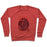 Virgin Teez  Pullover Crewneck Sweatshirt / x-small / Heathered Red BIG IS BEAUTIFUL CREWNECK SWEATSHIRT