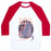 Virgin Teez  Baseball Tee Unisex Classic Baseball Tee / x-small / White/Red BIG IS BEAUTIFUL UNISEX CLASSIC BASEBALL TEE