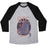 Virgin Teez  Baseball Tee Unisex Tri-Blend Baseball Tee / small / Athletic Gray / Black BIG IS BEAUTIFUL UNISEX TRI-BLEND BASEBALL TEE