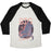 Virgin Teez  Baseball Tee Unisex Tri-Blend Baseball Tee / small / Oatmeal / Black BIG IS BEAUTIFUL UNISEX TRI-BLEND BASEBALL TEE