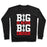 Virgin Teez  Pullover Crewneck Sweatshirt / x-small / Black BIG IS NEVER BIG ENOUGH CREWNECK SWEATSHIRT