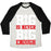 Virgin Teez  Baseball Tee Unisex Tri-Blend Baseball Tee / small / Oatmeal / Black BIG IS NEVER BIG ENOUGH UNISEX TRI-BLEND BASEBALL TEE