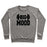 Virgin Teez  Pullover Crewneck Sweatshirt / x-small / Heathered Gray BIG MOOD WEIGHTS CREWNECK SWEATSHIRT