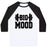 Virgin Teez  Baseball Tee Unisex Classic Baseball Tee / x-small / White/Black BIG MOOD WEIGHTS UNISEX CLASSIC BASEBALL TEE
